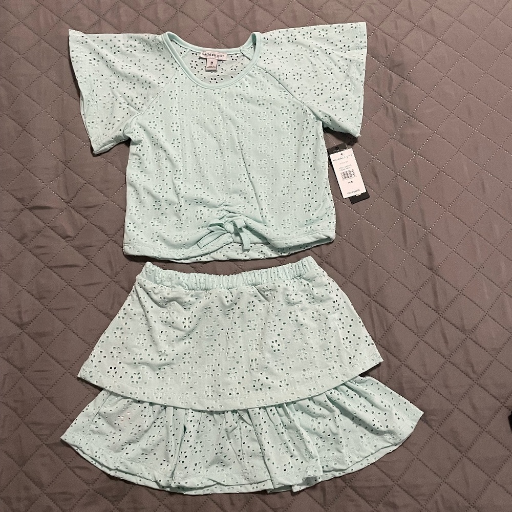 Madden Girl 2 Piece Set - Mint Color Shirt/Skirt.  NWT, Various Sizes.